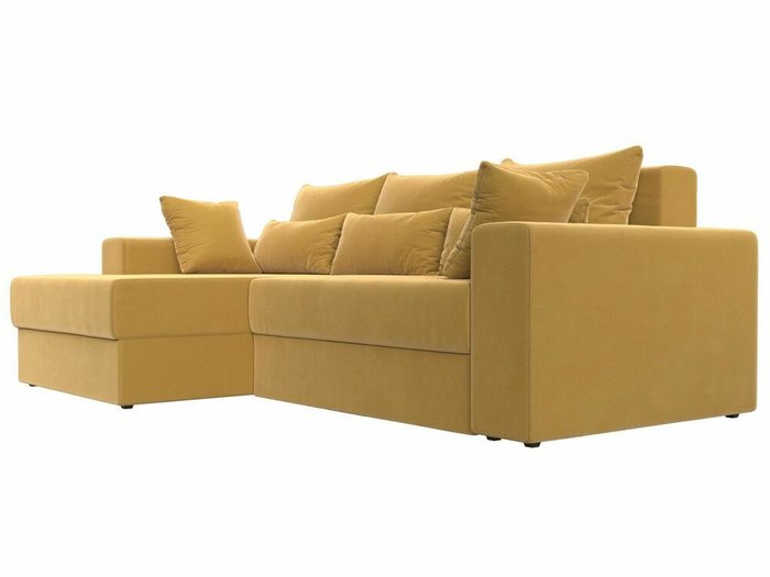Угловой диван-кровать Майами желтого цвета левый угол - лучшие Угловые диваны в INMYROOM