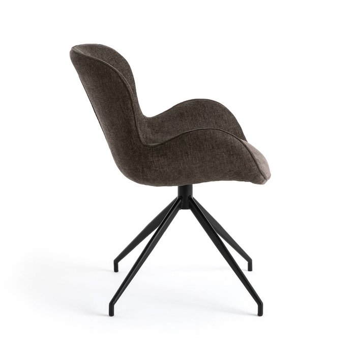 Кресло для стола вращающееся Asyar серо-коричневого цвета - лучшие Интерьерные кресла в INMYROOM