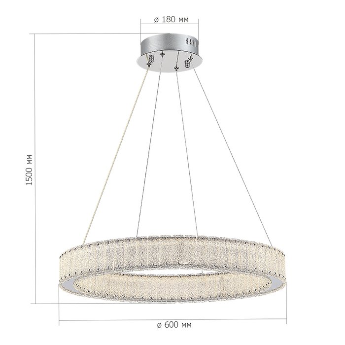 Люстра подвесная ST-Luce Хром/Хром LED 1*30W 3000K LATOZZO - купить Подвесные люстры по цене 30640.0 Люстра подвесная ST-Luce Хром/Хром LED 1*30W 3000K LATOZZO - купить Подвесные люстры по цене 30640.0