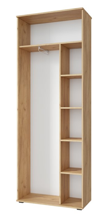 Шкаф-пенал комбинированный Эмилия белого цвета - купить Шкафы распашные по цене 27200.0