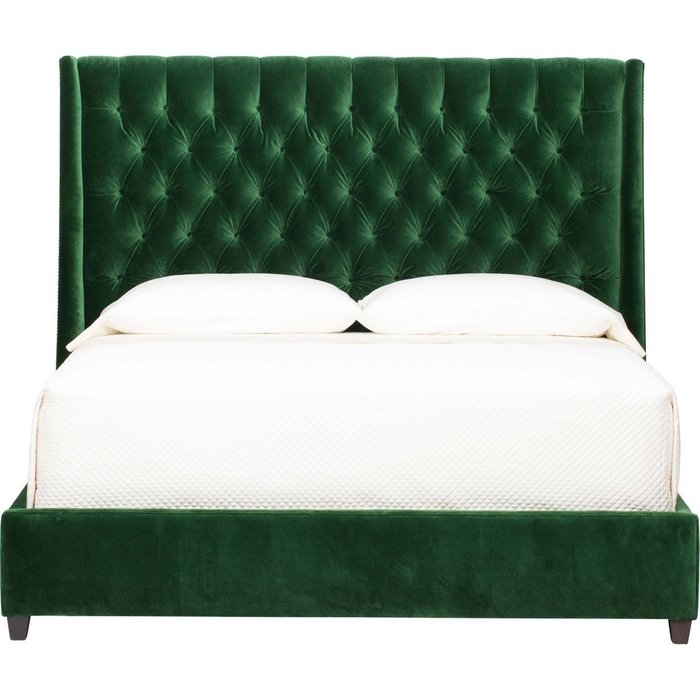 Кровать Amelia 140х200 темно-зеленого цвета - купить Кровати для спальни по цене 97900.0