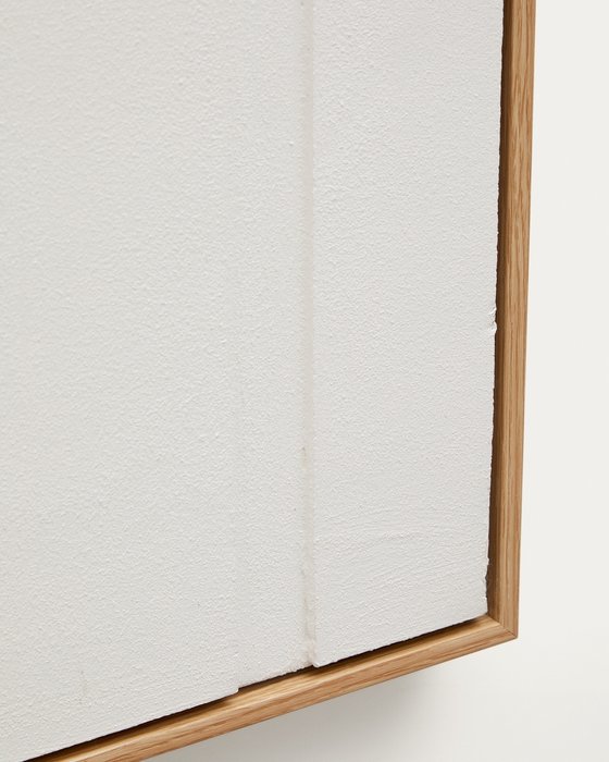 Картина Sefri 60х90 с геометрическими фигурами белого цвета - лучшие Картины в INMYROOM
