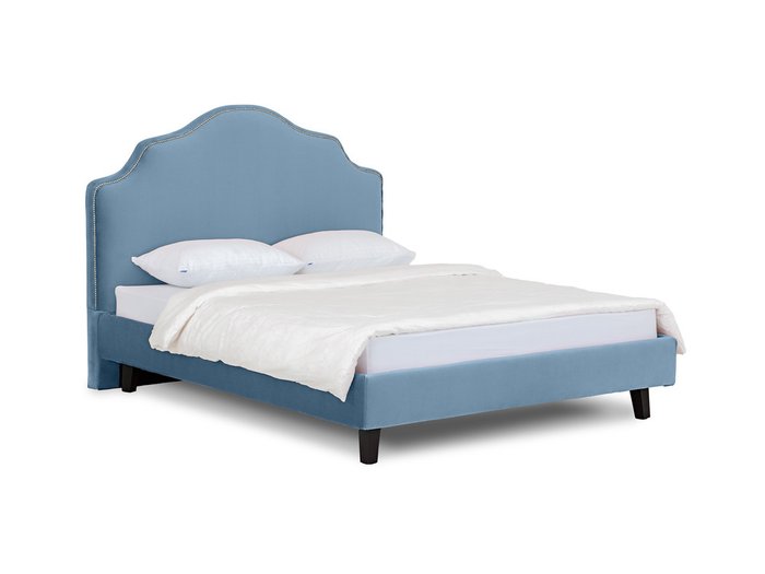 Кровать Queen Victoria L синего цвета 160х200 - купить Кровати для спальни по цене 44080.0