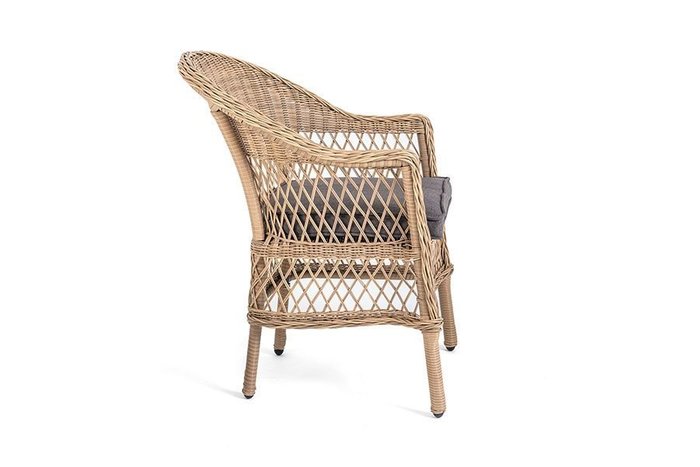 Кресло с подушкой Сицилия из искусственного ротанга - лучшие Садовые кресла в INMYROOM