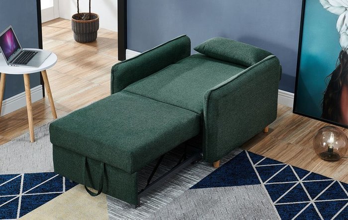Кресло-кровать Arizona темно-зеленого цвета - купить Интерьерные кресла по цене 53940.0