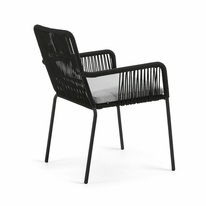Кресло Samt черного цвета - лучшие Садовые стулья в INMYROOM