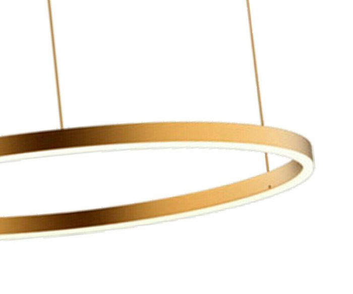Подвесной светодиодный светильник Тор золотого цвета - купить Подвесные светильники по цене 13900.0