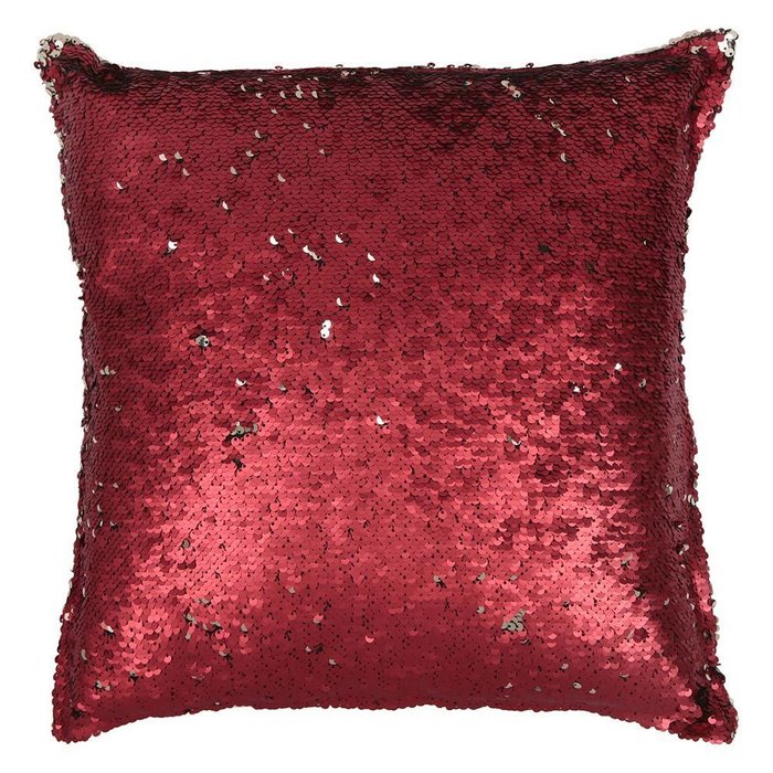 Подушка с пайетками красного цвета - купить Декоративные подушки по цене 690.0