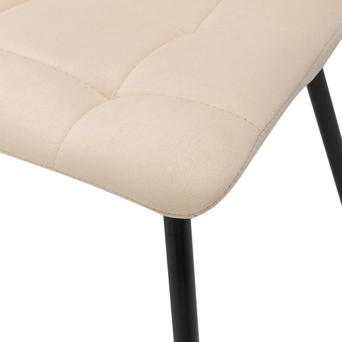 Обеденный стул Скай велюр бежевого цвета - лучшие Обеденные стулья в INMYROOM