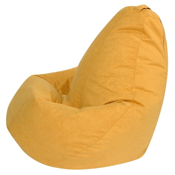 Кресло-мешок груша XL желтого цвета - купить Бескаркасная мебель по цене 4390.0
