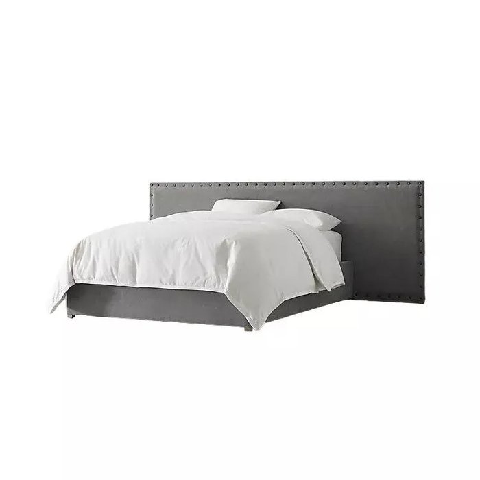 Кровать Axel 160х200 серого цвета