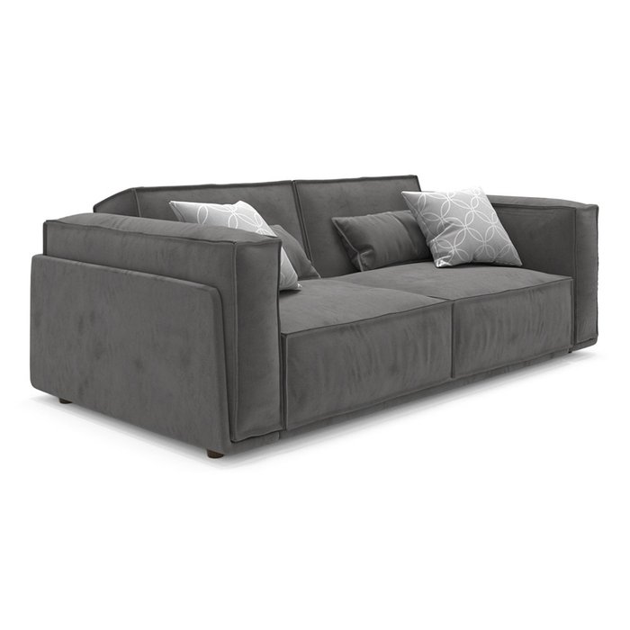 Диван-кровать Vento light long двухместный темно-серого цвета - купить Прямые диваны по цене 105900.0