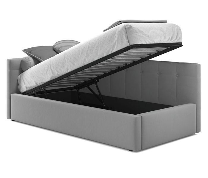 Кровать с подъемным механизмом Bonna 90х200 серого цвета  - лучшие Кровати для спальни в INMYROOM