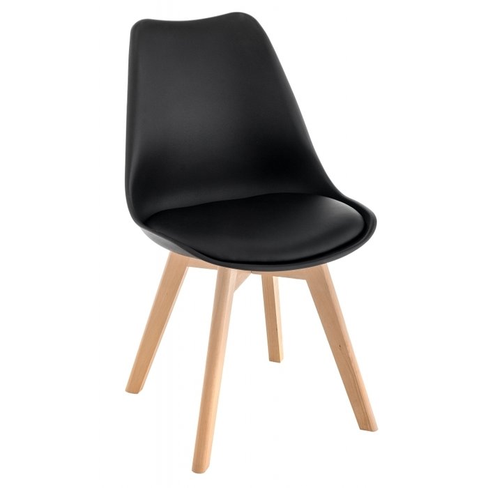 Обеденный стул Bonuss черного цвета - купить Обеденные стулья по цене 3750.0