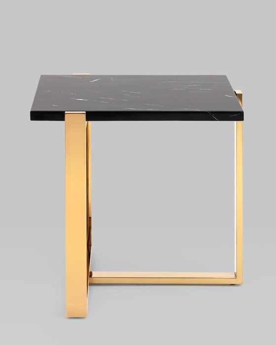 Кофейный столик Тоби черно-золотого цвета - лучшие Кофейные столики в INMYROOM