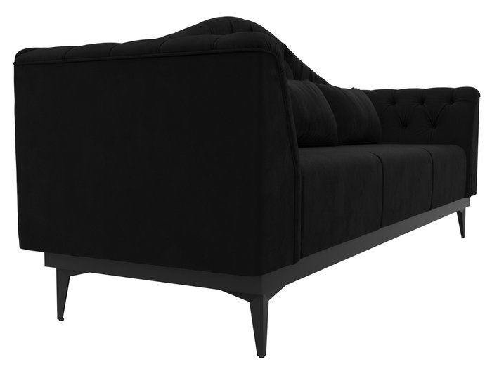Прямой диван-кровать Флорида черного цвета - лучшие Прямые диваны в INMYROOM