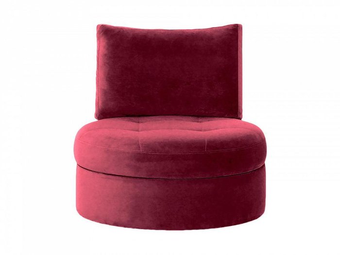 Кресло Wing Round бордового цвета