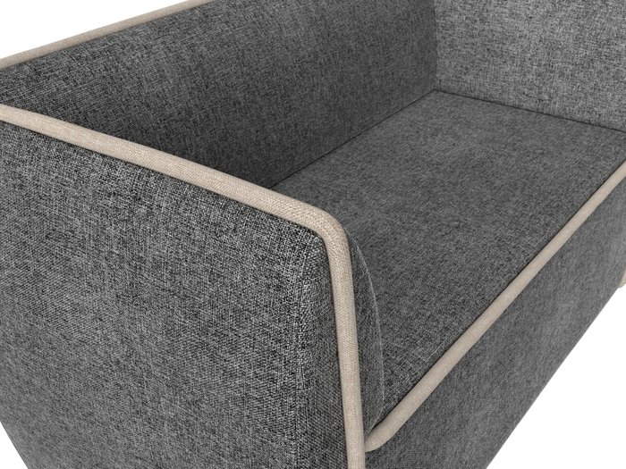 Прямой диван Бергамо серого цвета - лучшие Прямые диваны в INMYROOM