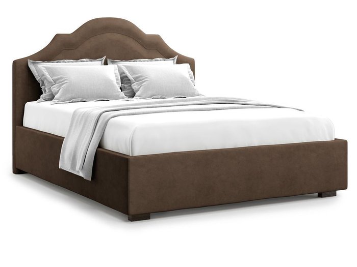 Кровать с подъемным механизмом Madzore 180х200 коричневого цвета