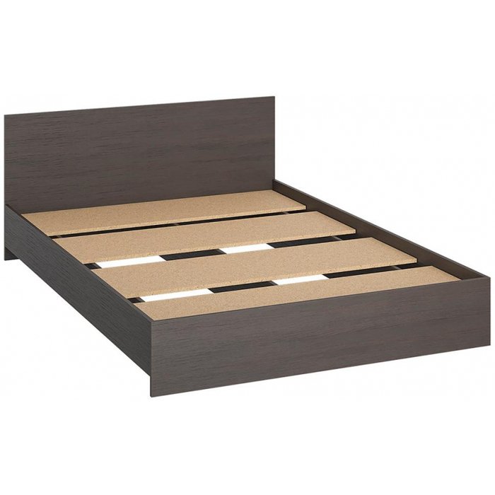 Кровать Адайн 140х200 коричневого цвета без подъемного механизма - купить Кровати для спальни по цене 8720 Кровать Адайн 140х200 коричневого цвета без подъемного механизма - купить Кровати для спальни по цене 8720