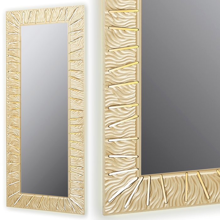 Настенное зеркало Sunshine L золотого цвета - купить Настенные зеркала по цене 47300.0