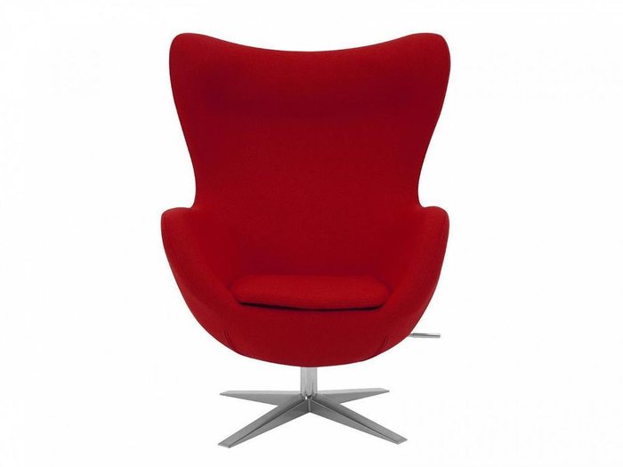 Кресло Egg Cotton рубинового цвета - купить Интерьерные кресла по цене 54900.0