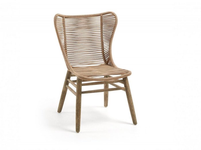 Комплект из стола Brilliant  и четырех стульев Kubic beige - лучшие Комплекты для сада и дачи в INMYROOM