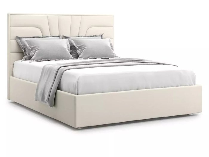 Кровать Premium Milana 180х200 светло-бежевого цвета с подъемным механизмом