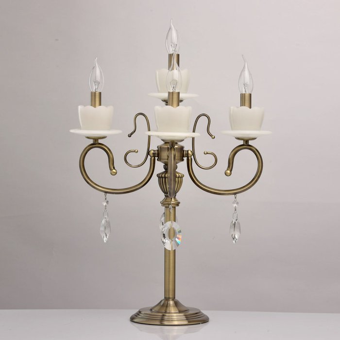 Настольная лампа Свеча бронзового цвета - купить Настольные лампы по цене 17530.0