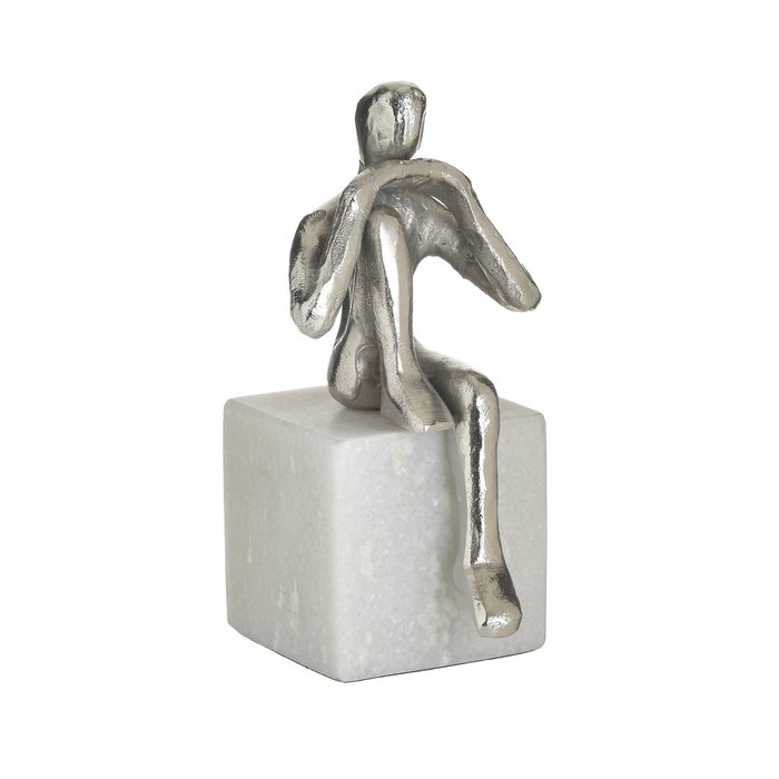 Декор настольный Figure серебристо-серого цвета