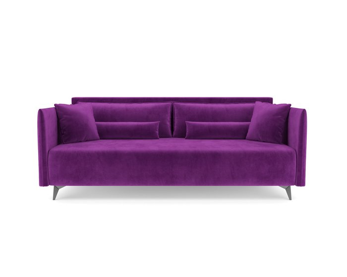 Прямой диван-кровать Майами фиолетового цвета - купить Прямые диваны по цене 39590.0