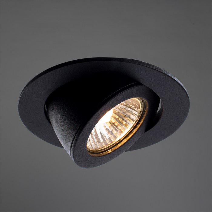 Встраиваемый светильник Accento черного цвета - купить Встраиваемые споты по цене 900.0