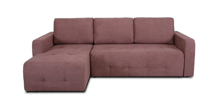 Угловой диван-кровать Хэнк светло-красного цвета