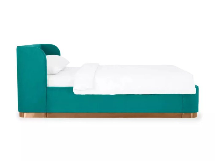 Кровать Vibe 160х200 бирюзового цвета с подъемным механизмом - лучшие Кровати для спальни в INMYROOM