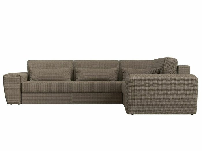 Угловой диван-кровать Лига 008 Long бежево-коричневого цвета правый угол - купить Угловые диваны по цене 82999.0