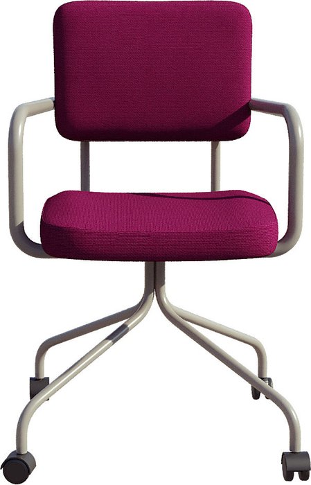 Стул офисный Весна бордового цвета - лучшие Офисные кресла в INMYROOM