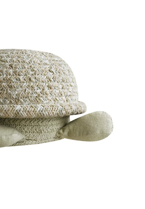 Корзина Черепашка бежевого цвета - лучшие Плетеные корзины в INMYROOM