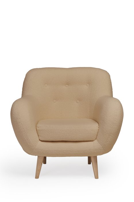 Кресло Элефант темно-бежевого цвета - купить Интерьерные кресла по цене 27710.0