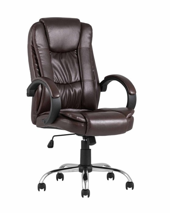Кресло офисное Top Chairs Atlant коричневого цвета