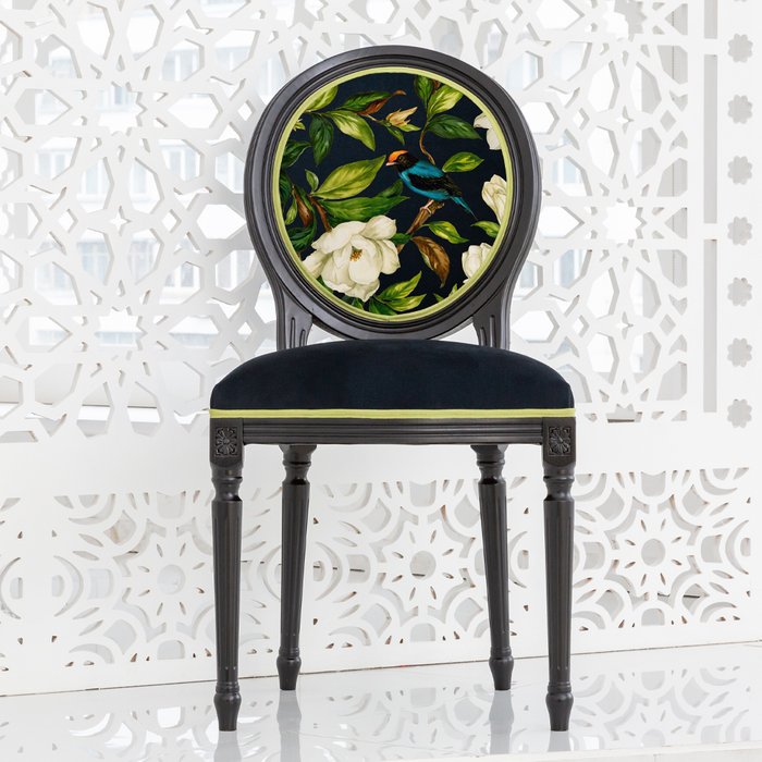 Стул Цветущая аристократка версия 4 черного цвета - лучшие Обеденные стулья в INMYROOM