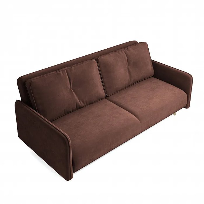 Диван-кровать Блумбер темно-коричневого цвета - лучшие Прямые диваны в INMYROOM