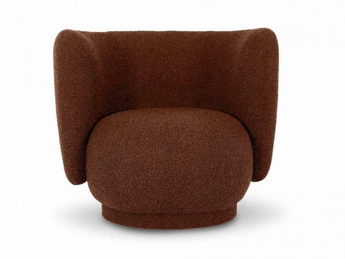 Кресло Lucca вращающееся коричневого цвета - купить Интерьерные кресла по цене 57060.0