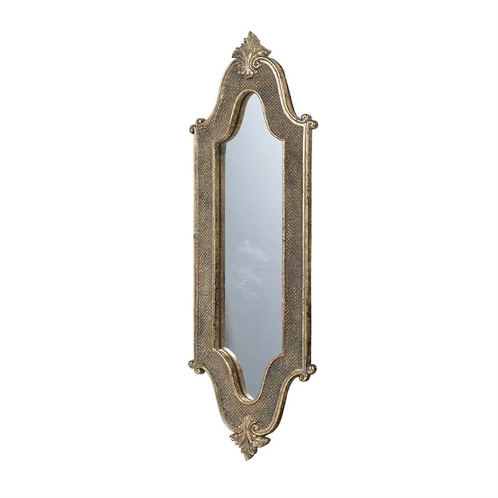Настенное зеркало в резной раме золотого цвета - купить Настенные зеркала по цене 4370.0