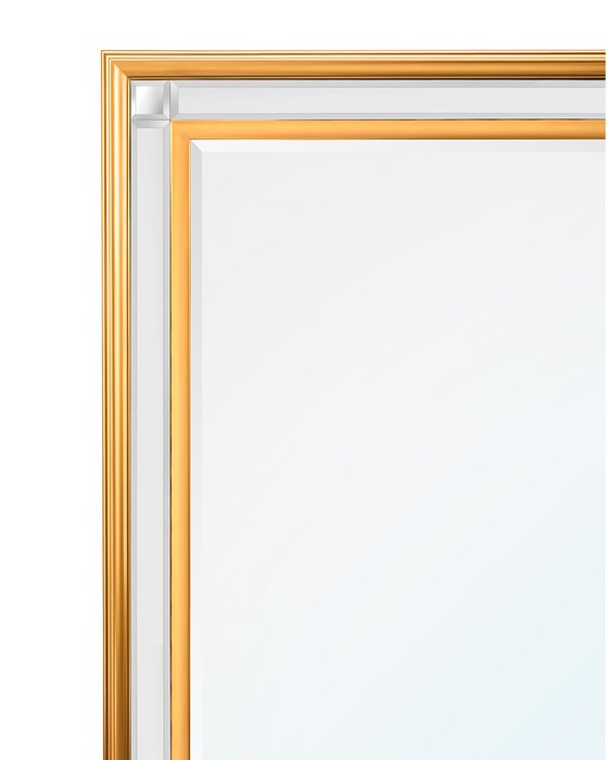 Настенное зеркало Такер в раме золотого цвета - лучшие Настенные зеркала в INMYROOM