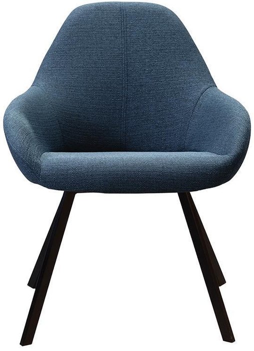 Кресло Kent Arki Сканди Блю Арт синего цвета - лучшие Интерьерные кресла в INMYROOM