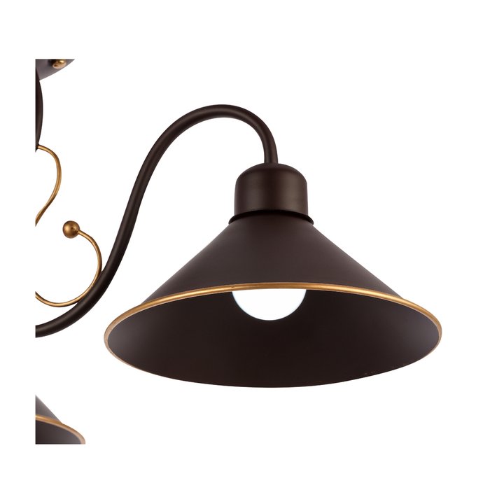 Светильник потолочный Ciolla Темно-коричневого цвета - купить Потолочные люстры по цене 5690.0