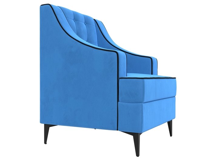 Кресло Марк голубого цвета - лучшие Интерьерные кресла в INMYROOM