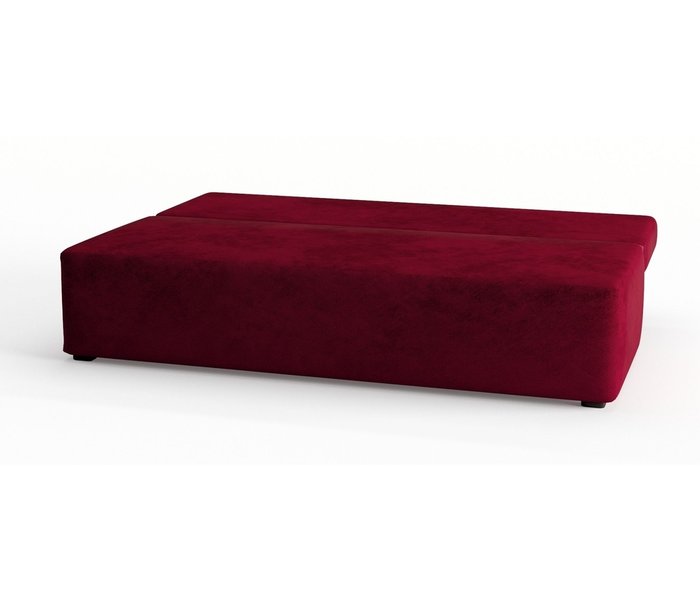 Диван-кровать из велюра Daimond бордового цвета - лучшие Прямые диваны в INMYROOM
