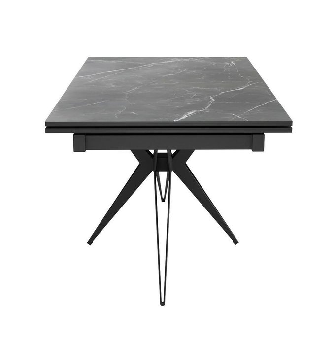 Раздвижной обеденный стол DikLine KW160 черного цвета - купить Обеденные столы по цене 94490 Раздвижной обеденный стол DikLine KW160 черного цвета - купить Обеденные столы по цене 94490