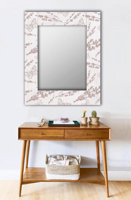 Настенное зеркало Бабочки 75х140 - лучшие Настенные зеркала в INMYROOM